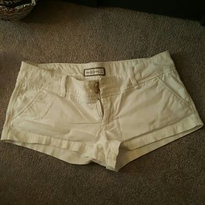 Women's White Abercrombie &  Fitch Shorts