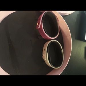 Juicy couture pink and white brackets