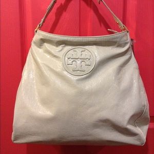 Tory Burch White Leather Hobo Purse