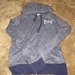 Blue hoodie pink by Victoria's Secret