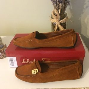 Salvatore Ferragamo Suede Drivers.
