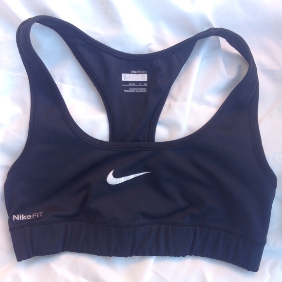 Nike black sports bra Small