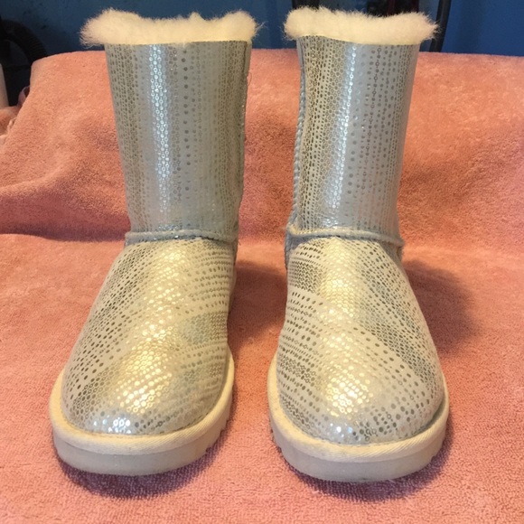 Silver ugg boots