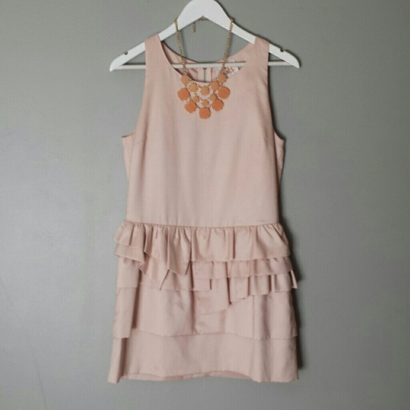 Gianni Bini Layered Peplum Dress