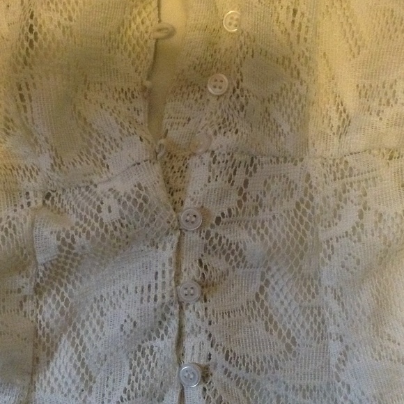 Ivory flowy white dress Small American Rag - Picture 4 of 4