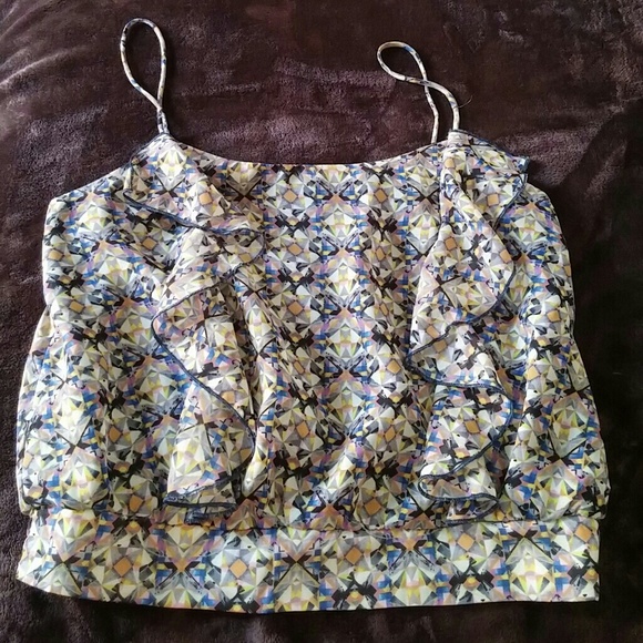 Patterned Spaghetti strap blouse