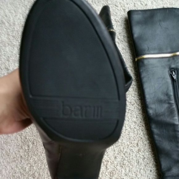 Black leather Bar lll thigh high boots. Brand new! - Picture 4 of 4