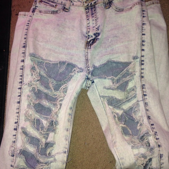 High waist denim jeans