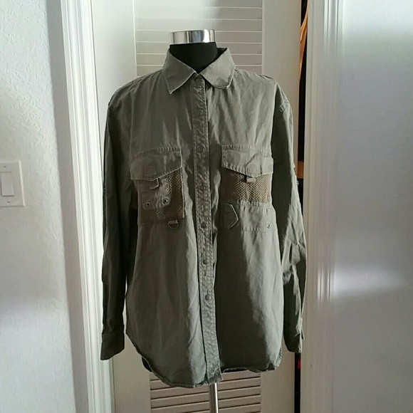 RALPH LAUREN MILITARY GREEN SHIRT