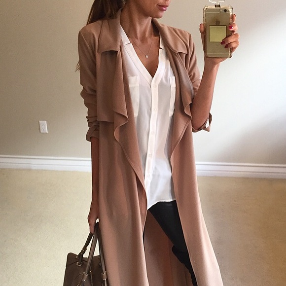 Boutique Jackets & Blazers - Perfect Camel Full Length Trench M L