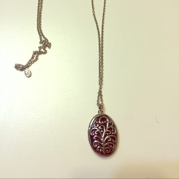 Locket with long chain