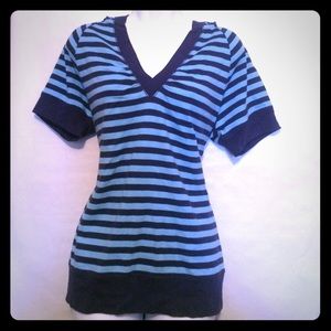 LA Blues stripped Hooded Top