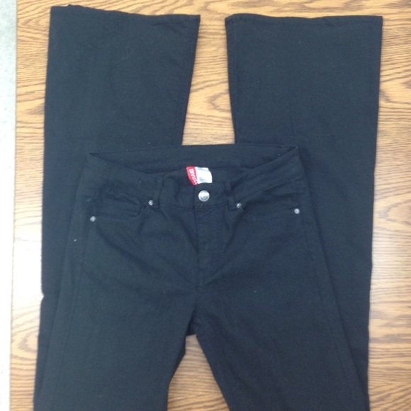 H&M sexy black bell bottom jeans only worn once.