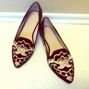 NEW Joie Black Velvet Sabina Flats 37
