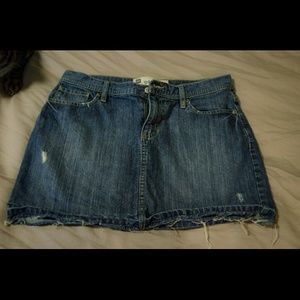 Denim mini skirt