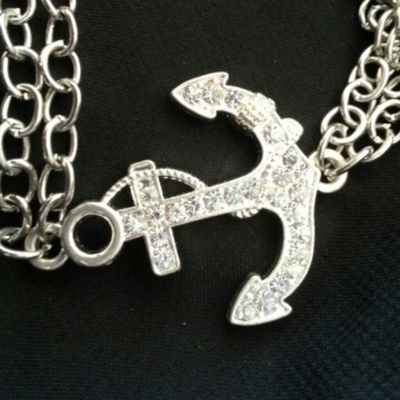 Silver Anchor Bracelet