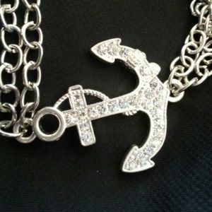 Silver Anchor Bracelet