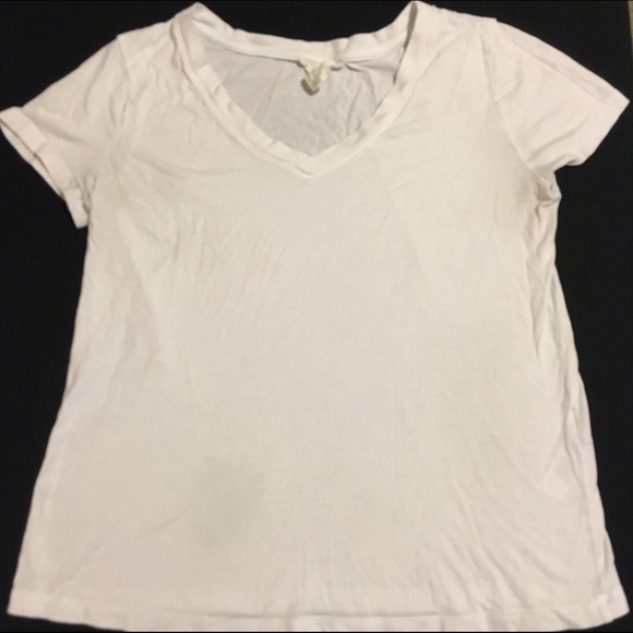 White forever 21 tee and pink j crew tee