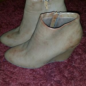 Distressed Ankle Boots