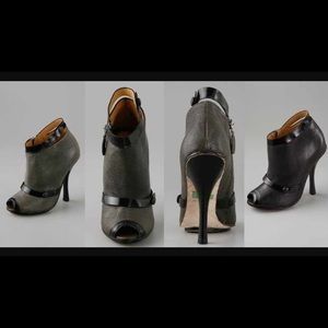 L.A.M.B. Peep Toe Booties