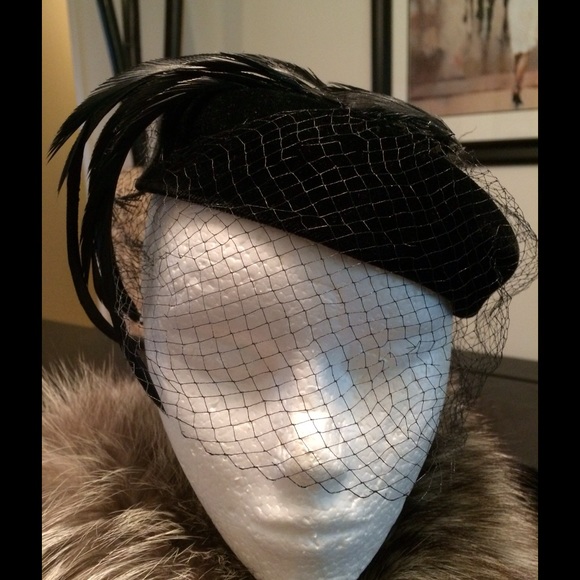 VIntage Hat with Feathers