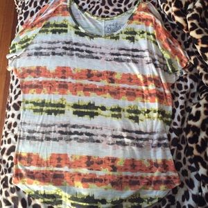 Orange multicolor shirt