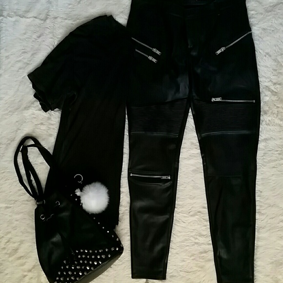 Zara Leather Pants