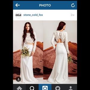 Stone Cold Fox Bridal Punk Crop (not skirt)