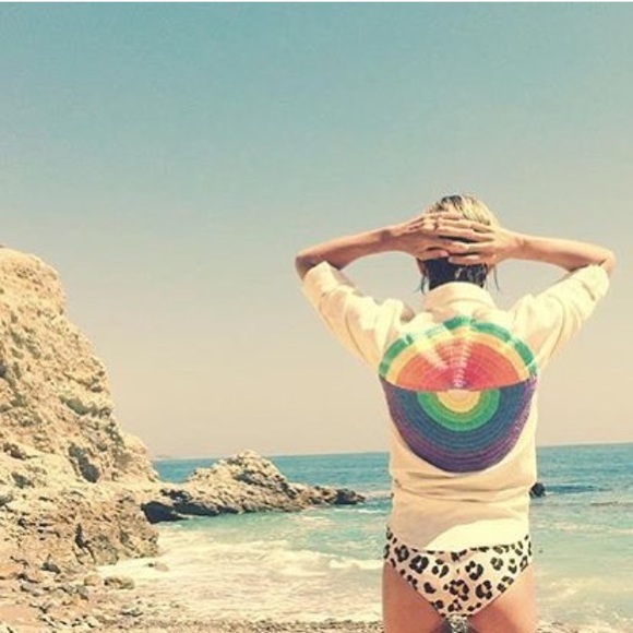 ISO MARA HOFFMAN Embroidered Linen Button Down Sun - Picture 2 of 3