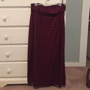 J. Crew Striped Maxi Skirt