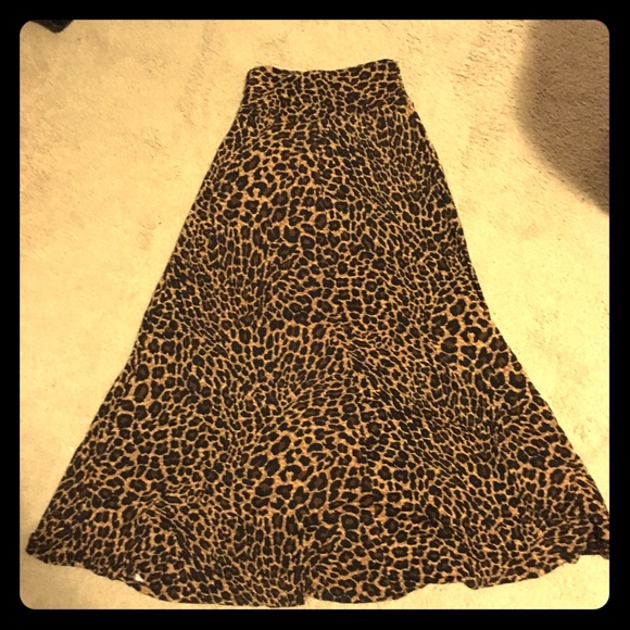 Cheetah/leopard maxi skirt
