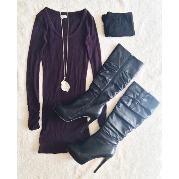 New Look Dresses & Skirts - 🚫SOLD!🚫 Purple Ribbed Dress