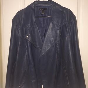Plus size women's  biker jacket