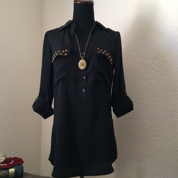 Sheer Black Blouse