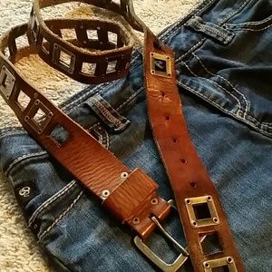 Leather belt