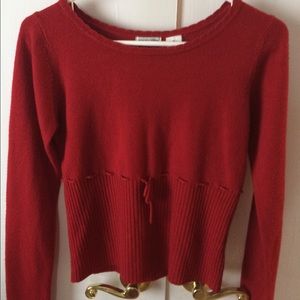 Red soft sweater