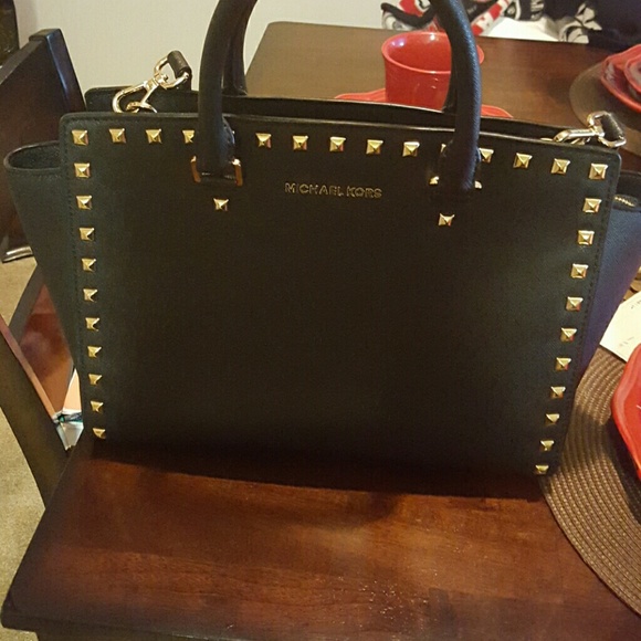 ...TRADE  Michael kors large studded selma