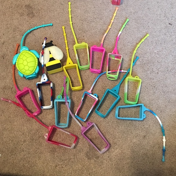 13 rubber, hand sanitizer holders