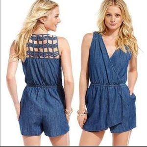 Jessica Simpson denim romper