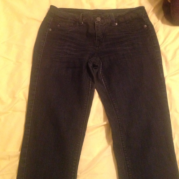 Dark blue jeans