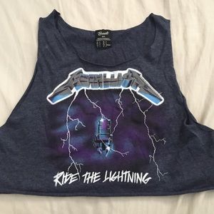 Metallica crop top