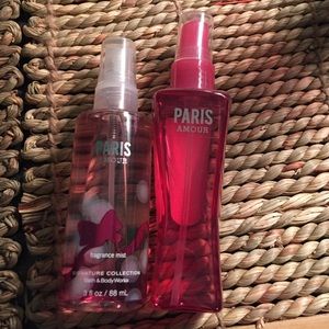 2 3oz Paris amour bath and body works small spray