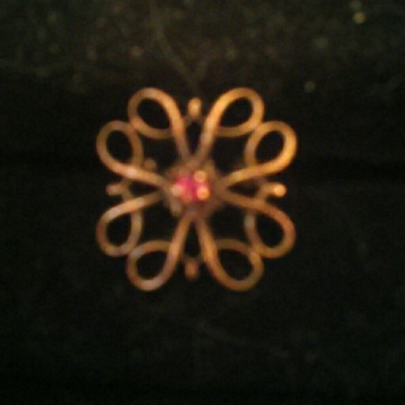 Ruby brooch