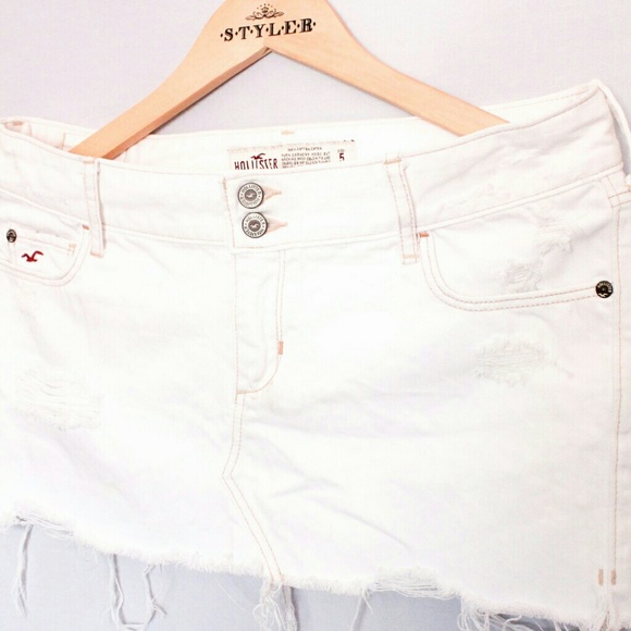 White Hollister Denim Skirt - Picture 2 of 2