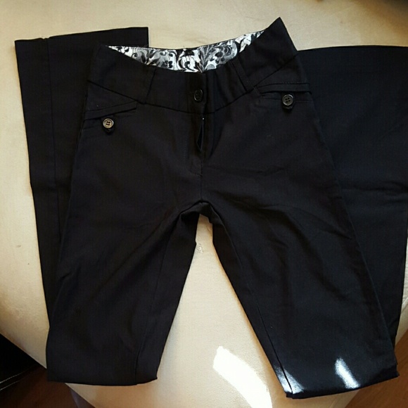 Black stretchy slacks