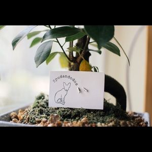 Sterling silver stud earrings