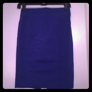 Blue high waisted skirt