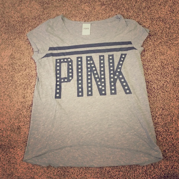 PINK studded tee