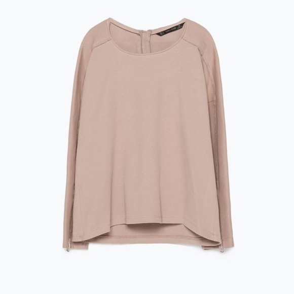 Zara Tops - Zara Zip Woven Top