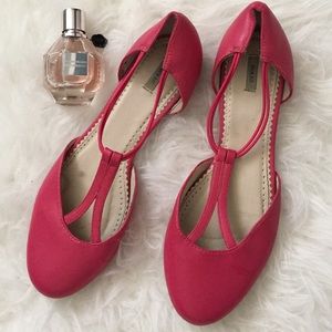 Pink strappy Kimchi Blue flats